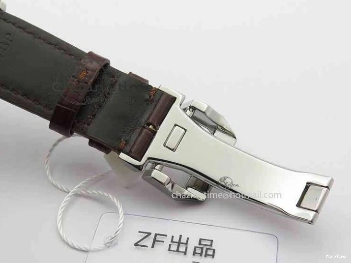 MIROTIME 0507 Portuguese IW3714 Diam ZF V2 1:1 Best Edition White Dial RG Numbers On Brown Leather Strap A79350 (Slim Movement) Fashionable 7246